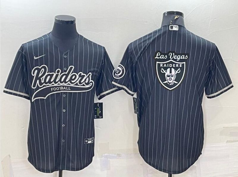 Men Oakland Raiders Blank Black stripe 2022 Nike Co branded NFL Jersey->oakland raiders->NFL Jersey